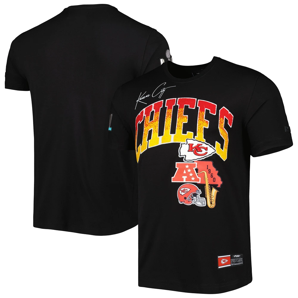 T-shirt noir Pro Standard de la collection Hometown des Chiefs Kansas City pour hommes