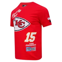 T-shirt rouge Pro Standard Patrick Mahomes pour hommes des Chiefs de Kansas City Fast Lane avec nom et numéro joueur