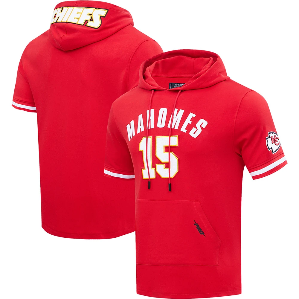 T-shirt à capuche avec nom et numéro de joueur des Chiefs Kansas City Patrick Mahomes Pro Standard pour hommes