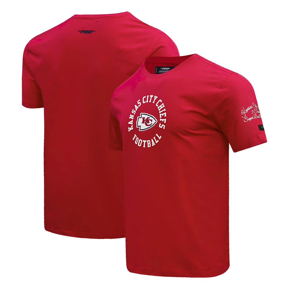 T-shirt hybride Pro Standard rouge des Chiefs de Kansas City pour hommes