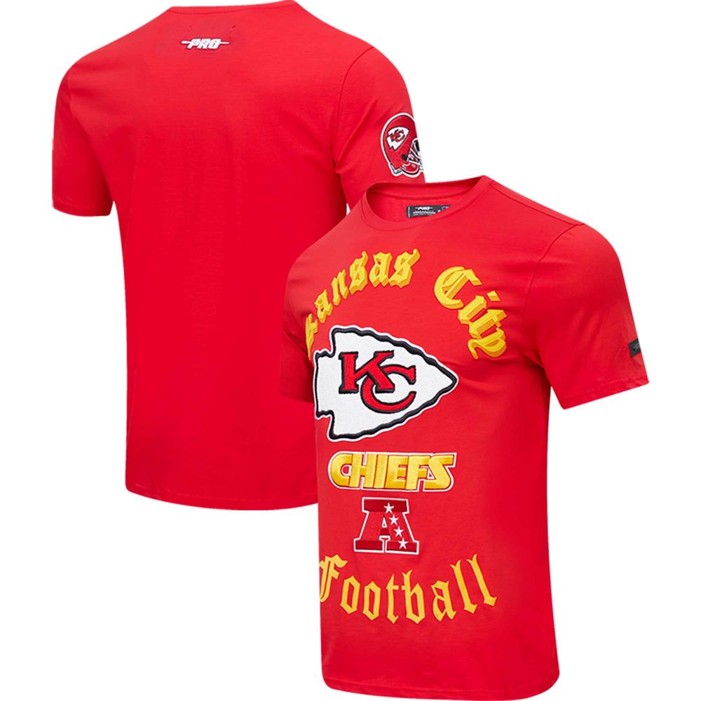 Men's Pro Standard Red Kansas City Chiefs Old English T-Shirt