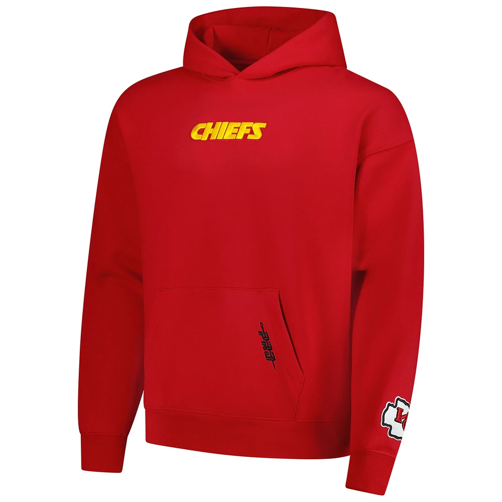 Men's Pro Standard  Red Kansas City Chiefs Wingspan Pullover Hoodie