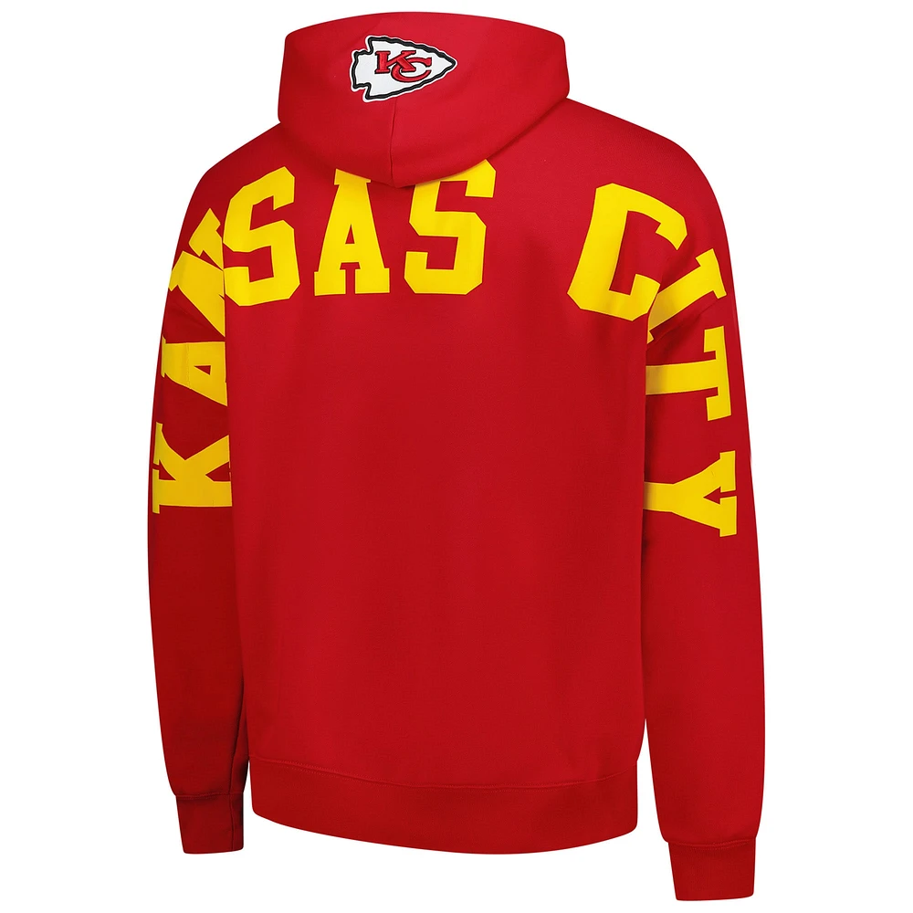 Men's Pro Standard  Red Kansas City Chiefs Wingspan Pullover Hoodie