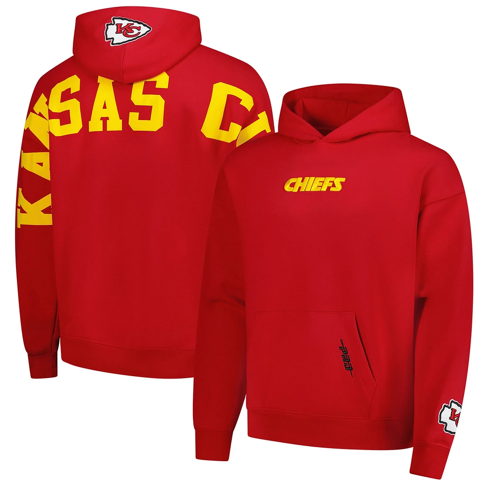 Sweat à capuche Wingspan rouge Pro Standard pour homme des Kansas City Chiefs