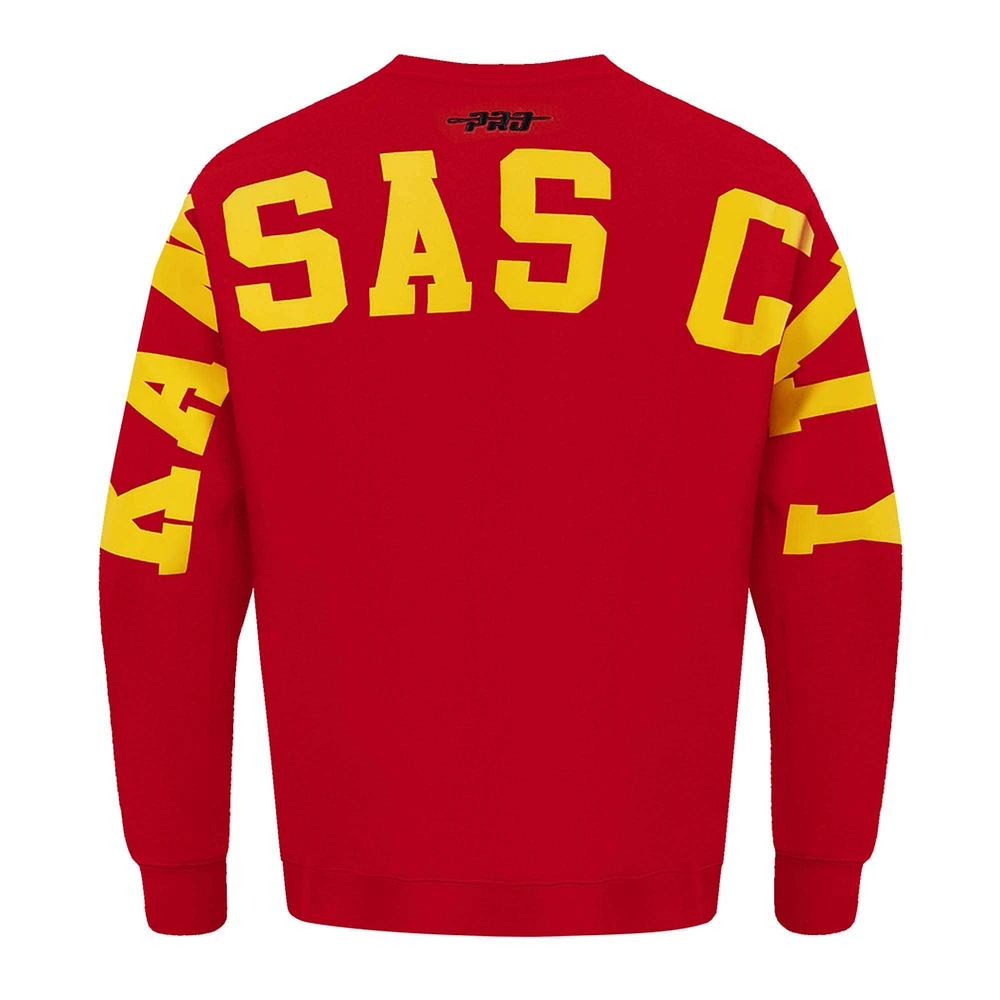 Sweat-shirt à enfiler Wingspan rouge Pro Standard pour homme des Kansas City Chiefs