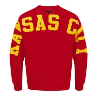 Men's Pro Standard  Red Kansas City Chiefs Wingspan Pullover Sweatshirt