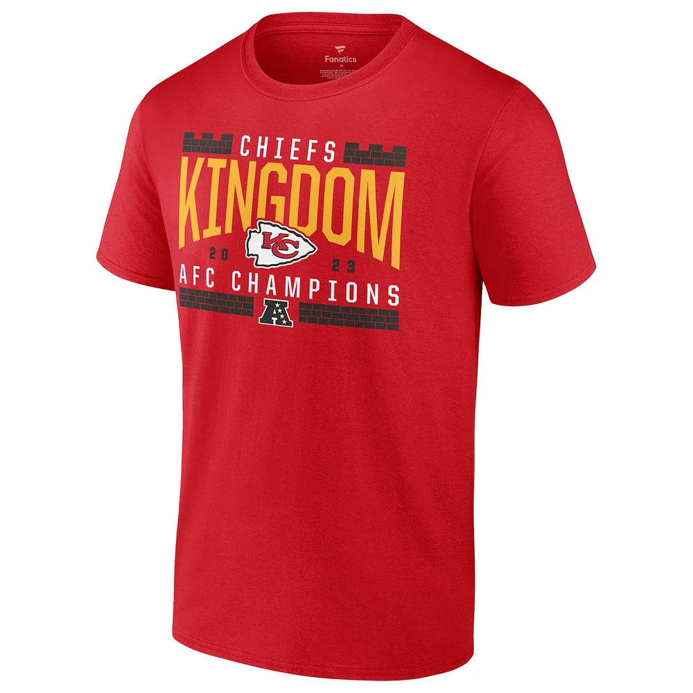 Men's Red Kansas City Chiefs 2023 AFC Champions Not Done Yet Big & Tall T-Shirt