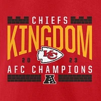 T-shirt rouge pour homme Kansas City Chiefs 2023 AFC Champions Not Done Yet Big & Tall