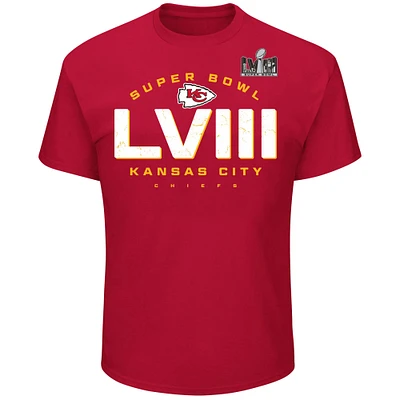 Men's Red Kansas City Chiefs Super Bowl LVIII Big & Tall Made It T-Shirt