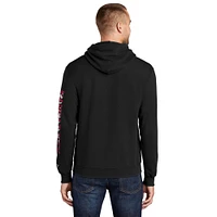 Men's Starter Black Kansas City Chiefs Wordmark Logo Pullover Hoodie