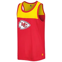 Débardeur mode pour homme Starter rouge/or Kansas City Chiefs Logo Touchdown