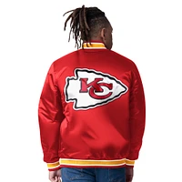 Men's Starter Red/Gold Kansas City Chiefs Satin Varsity Full-Snap Reversible Jacket