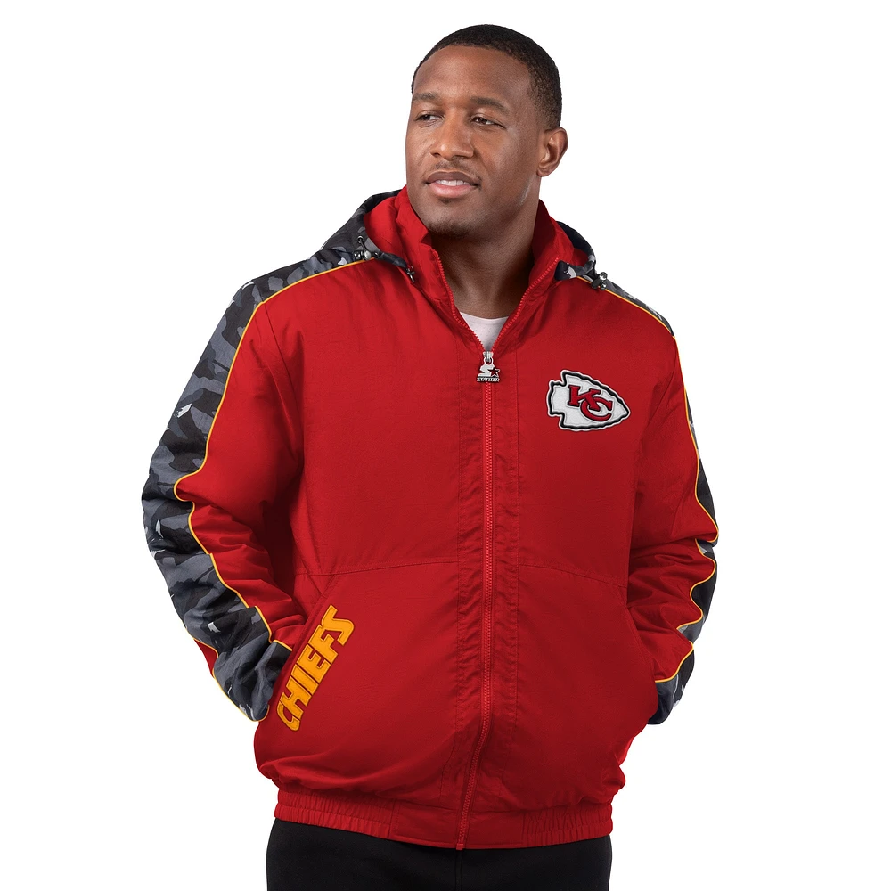 Men's Starter  Red Kansas City Chiefs Thursday Night Gridiron Full-Zip Jacket