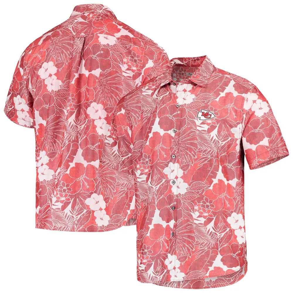 Lids Kansas City Chiefs Tommy Bahama Coconut Point Playa Floral IslandZone  Button-Up Shirt - Red