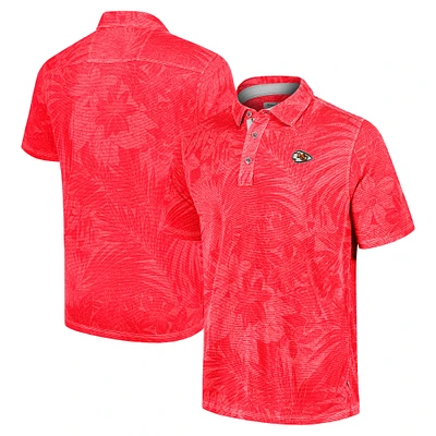 Polo Tommy Bahama rouge pour homme Kansas City Chiefs Sport Santiago Paradise