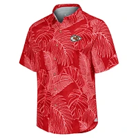 Chemise boutonnée Tommy Bahama rouge Kansas City Chiefs Sport Vine Line pour hommes