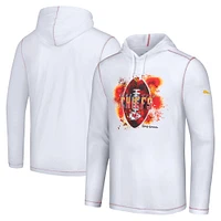 Men's Tommy Bahama White Kansas City Chiefs Graffiti Touchdown Pullover Hoodie