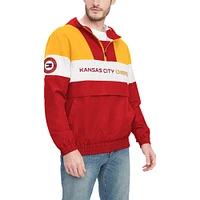 Veste à capuche demi-zip Tommy Hilfiger pour hommes, rouge/or, Kansas City Chiefs Enzo