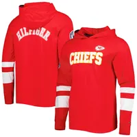 Lids Kansas City Chiefs Mitchell & Ness Postgame Short Sleeve Hoodie - Red