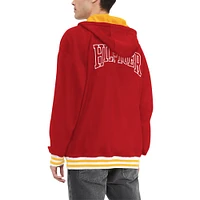 Sweat à capuche rouge fermeture éclair quart de zip Tommy Hilfiger pour hommes des Chiefs Kansas City Aaron