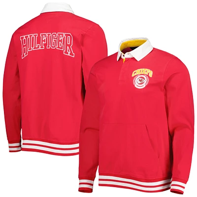 Polo à manches longues Tommy Hilfiger Kansas City Chiefs Cody rouge pour homme