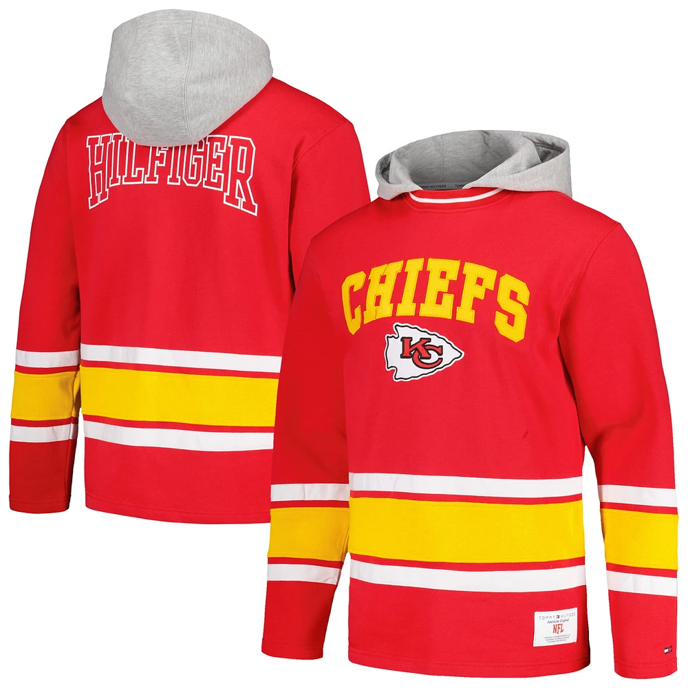 Men's Tommy Hilfiger Red Kansas City Chiefs Ivan Fashion Pullover Hoodie