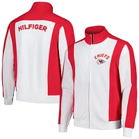 Veste de survêtement entièrement zippée Tommy Hilfiger pour hommes, blanc/rouge, Kansas City Chiefs Nolan