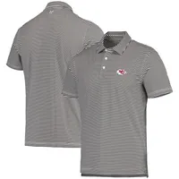 Vineyard Vines Men's Vineyard Vines Black/White Kansas City Chiefs Winstead  Stripe Polo