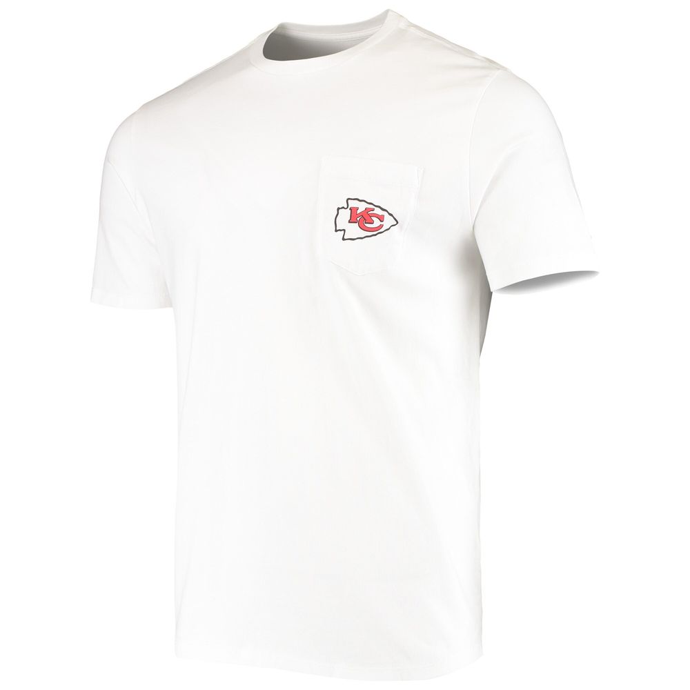 Men's Vineyard Vines White Kansas City Chiefs Big & Tall Helmet T-Shirt