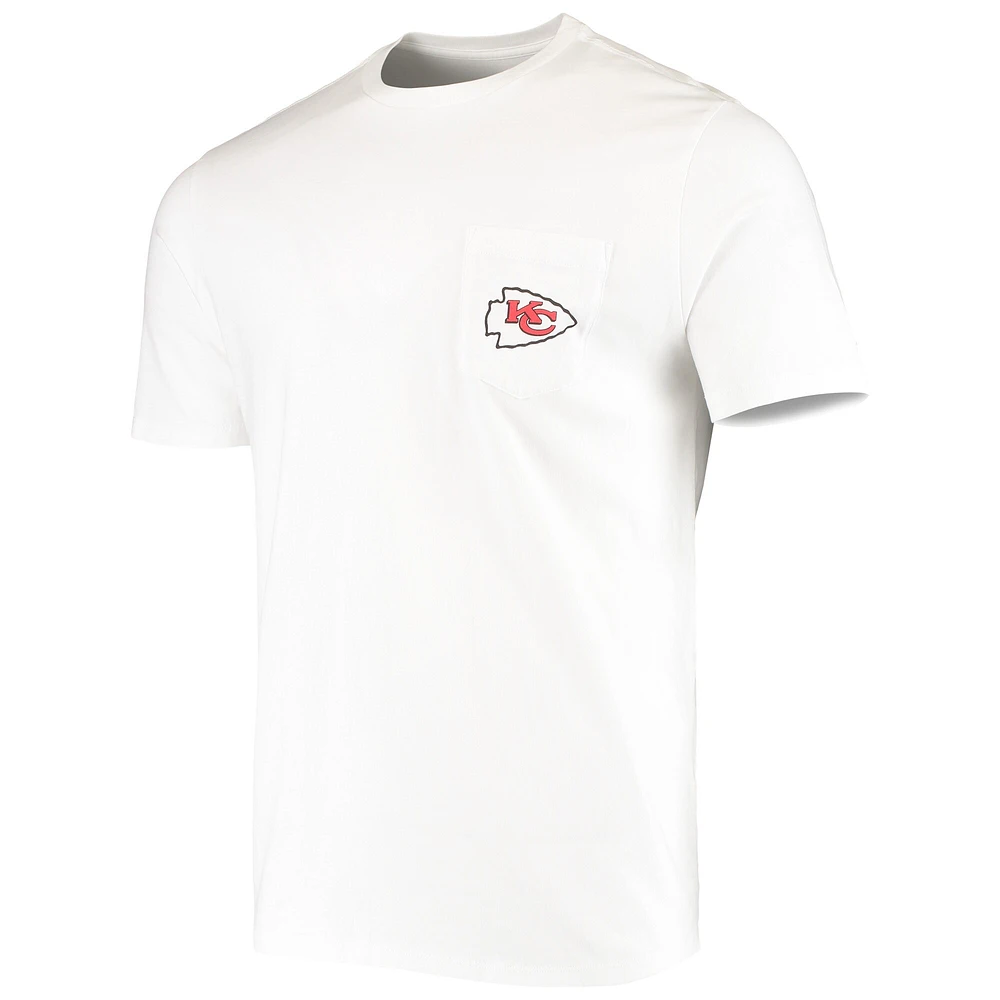 Men's Vineyard Vines White Kansas City Chiefs Big & Tall Helmet T-Shirt