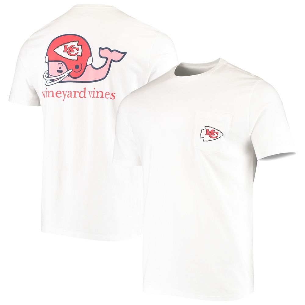 Vineyard Vines Men's Vineyard Vines White Kansas City Chiefs Big & Tall  Helmet T-Shirt