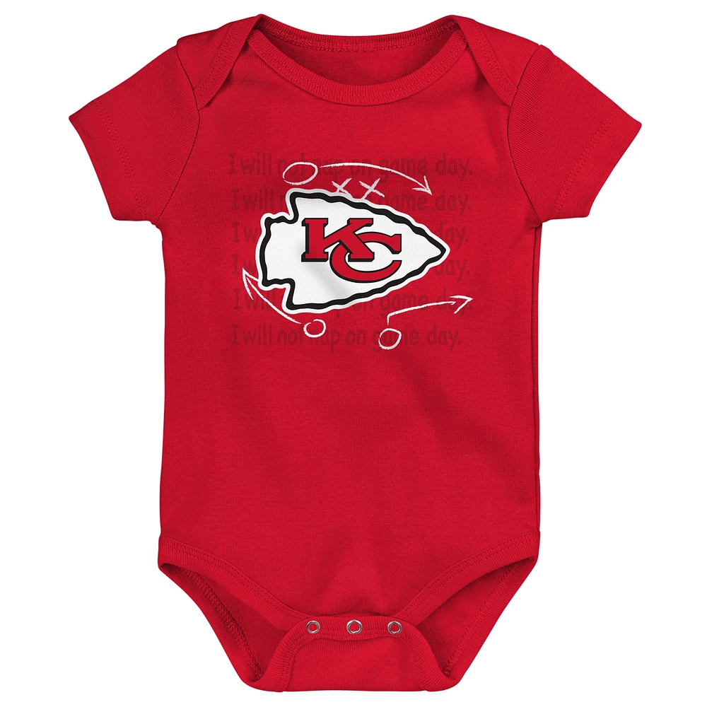 Newborn & Infant Kansas City Chiefs Team Starter 3-Pack Bodysuit Set