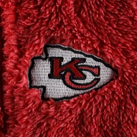 Newborn & Infant Red/Gray Kansas City Chiefs Game Nap Teddy Fleece Bunting Full-Zip Sleeper