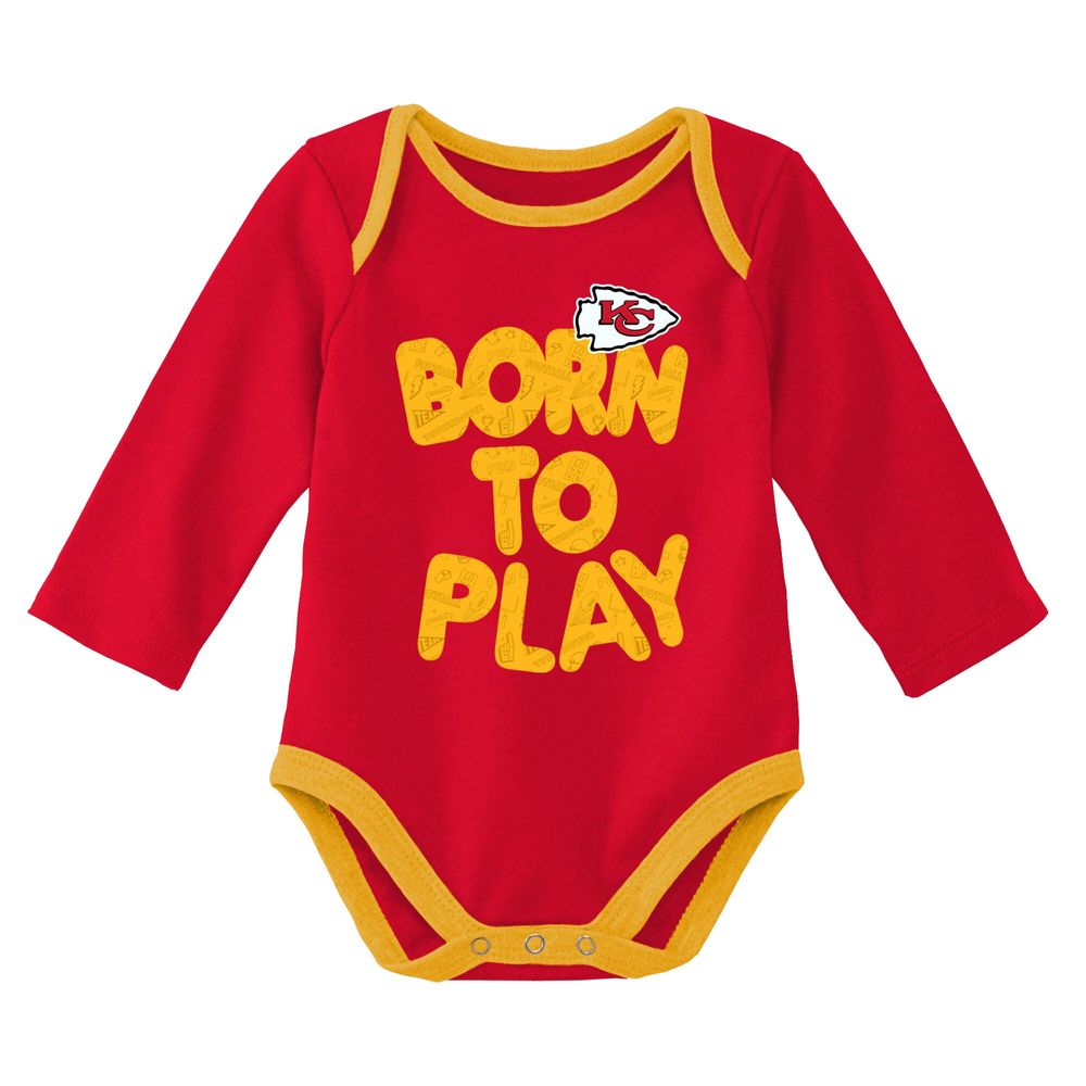 NFL Baby Boys Kansas City Chiefs Jersey Bodysuit - 0-3mo