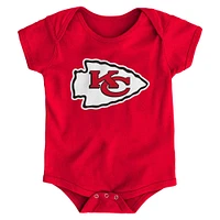 Newborn & Infant Red Kansas City Chiefs Team Logo Bodysuit