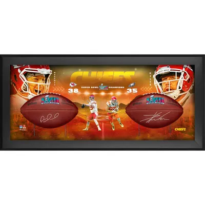 Lids Patrick Mahomes & Travis Kelce Kansas City Chiefs Autographed Fanatics  Authentic 16 x 20 Super Bowl LVII Champions Celebration Photograph