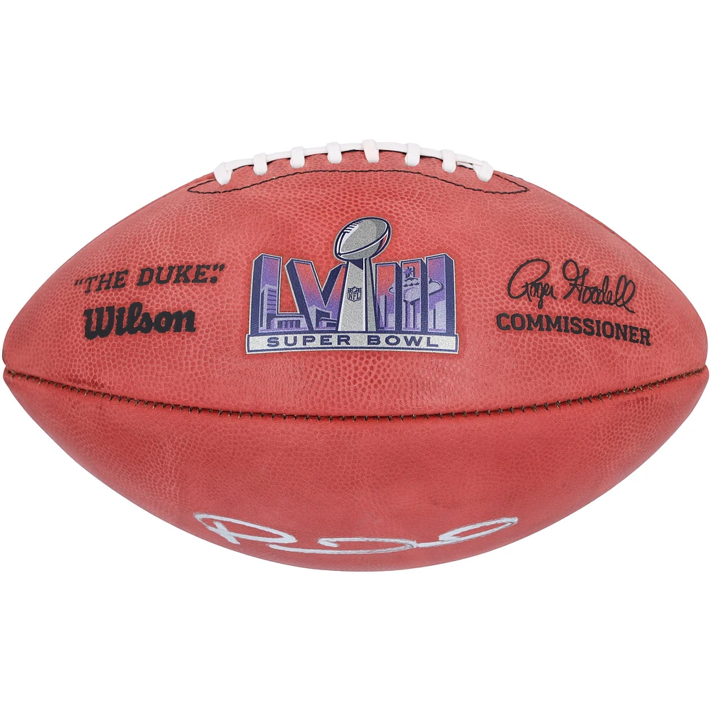 Patrick Mahomes & Travis Kelce Kansas City Chiefs Autographed Super Bowl LVIII Duke Football 