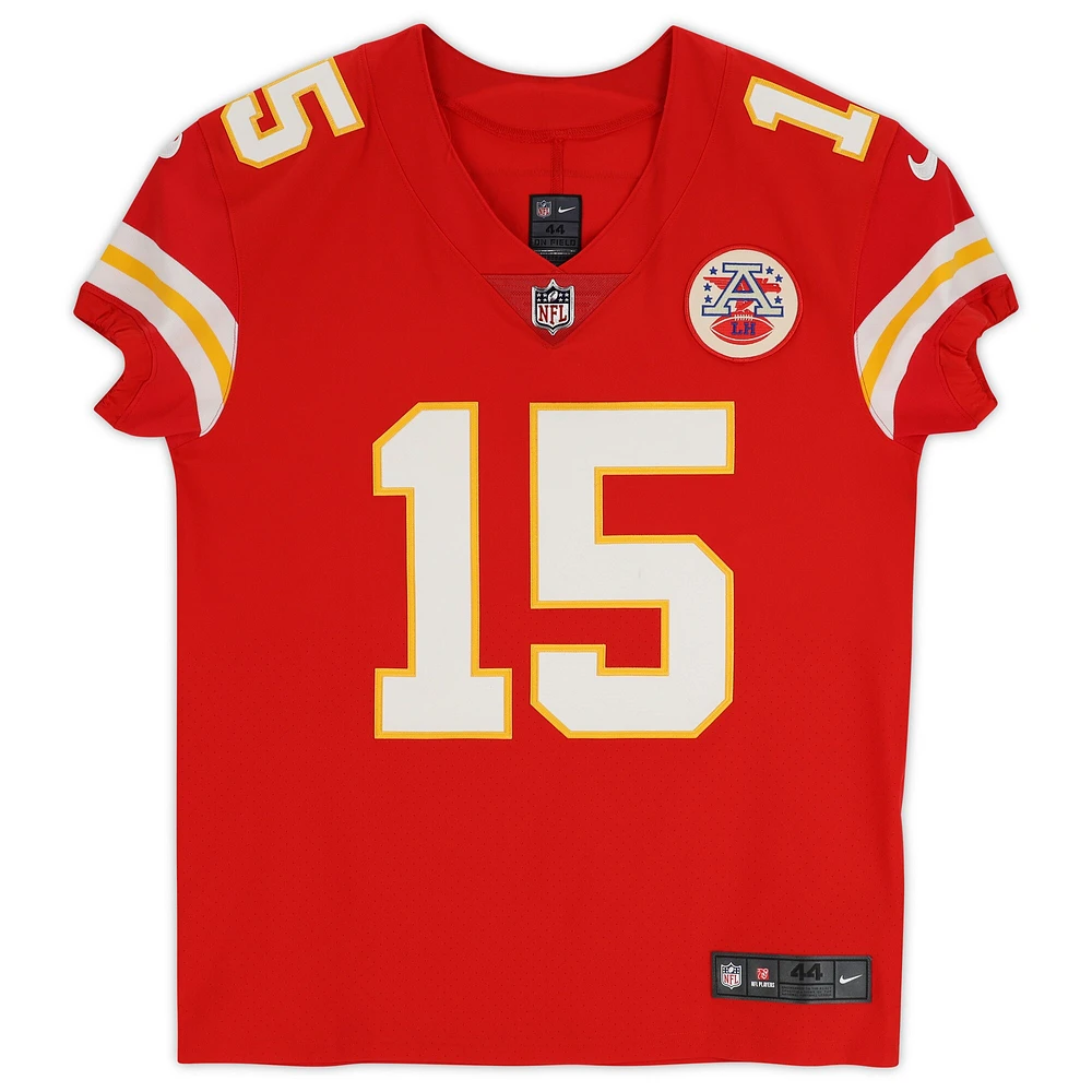 Patrick Mahomes Kansas City Chiefs Autographed Red Nike Elite Jersey