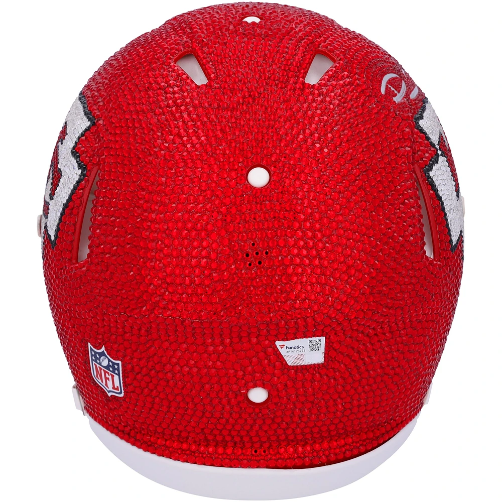 Patrick Mahomes Kansas City Chiefs Autographed Riddell Speed Authentic Helmet - Art by Rock On Sports