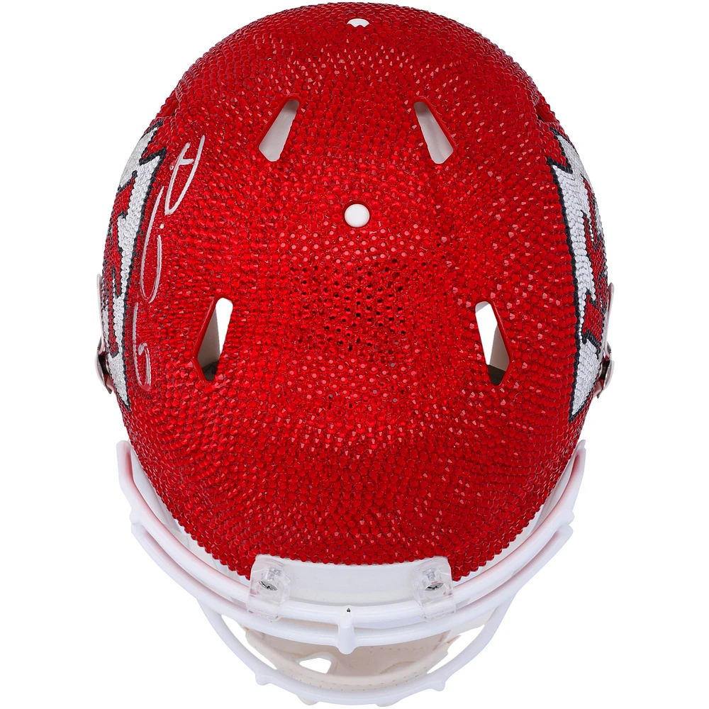 Patrick Mahomes Kansas City Chiefs Autographed Riddell Speed Authentic Helmet - Art by Rock On Sports