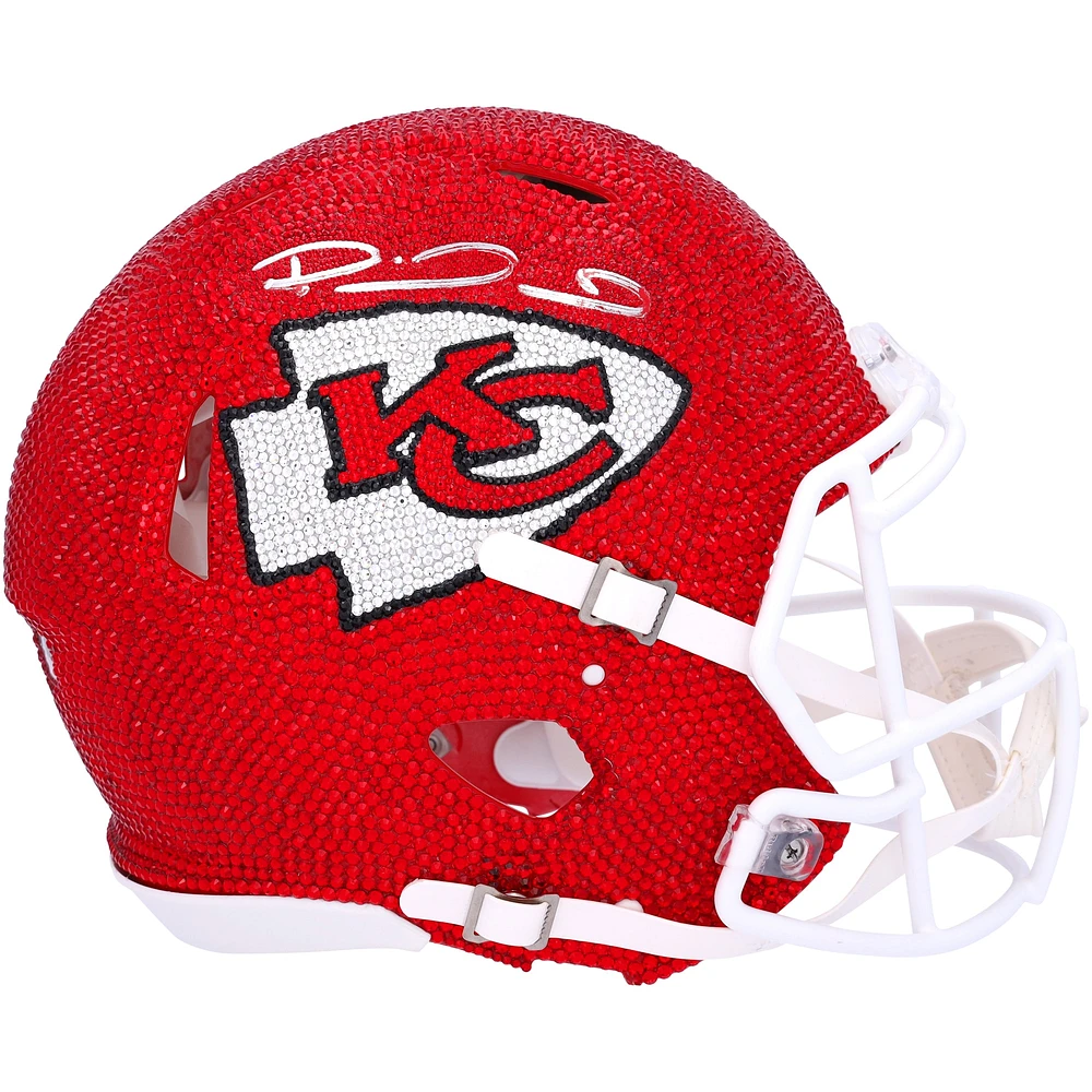 Patrick Mahomes Kansas City Chiefs Autographed Riddell Speed Authentic Helmet - Art by Rock On Sports