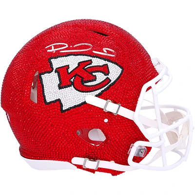 Patrick Mahomes Kansas City Chiefs Autographed Riddell Speed Authentic Helmet - Art by Rock On Sports
