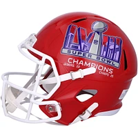 Casque réplique Riddell Speed ​​autographié par Patrick Mahomes des Kansas City Chiefs, champion du Super Bowl LVIII