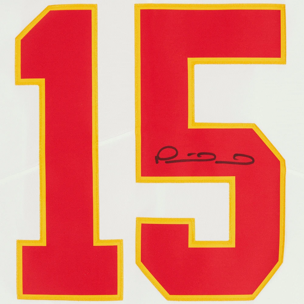 Maillot Nike blanc dédicacé par Patrick Mahomes des Kansas City Chiefs
