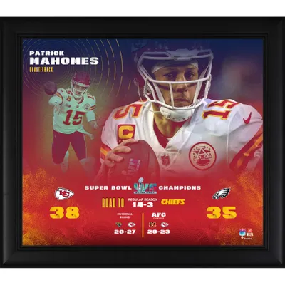 Kansas City Chiefs Framed Super Bowl LVII Champions 3-Time Ticket Collage