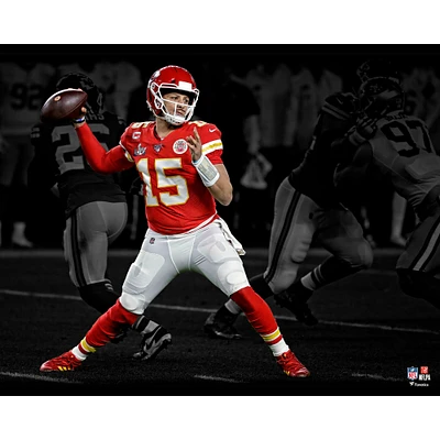 Patrick Mahomes Kansas City Chiefs Unsigned Super Bowl LIV Spotlight Photograph