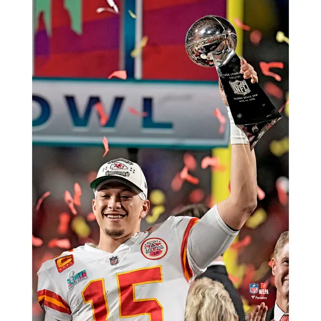PHOTOS: Patrick Mahomes Clearly Loving This Insignificant Gift Over Super  Bowl LVII Trophy and MVP Trophy - EssentiallySports