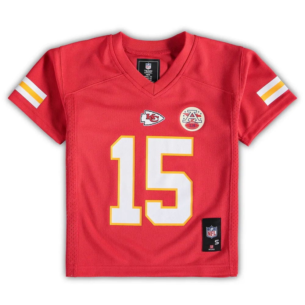 Maillot de joueur réplique rouge des Chiefs Kansas City Patrick Mahomes d'âge préscolaire