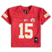 Maillot de joueur réplique rouge des Chiefs Kansas City Patrick Mahomes d'âge préscolaire