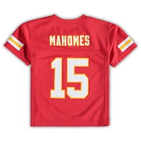 Maillot de joueur réplique rouge des Chiefs Kansas City Patrick Mahomes d'âge préscolaire